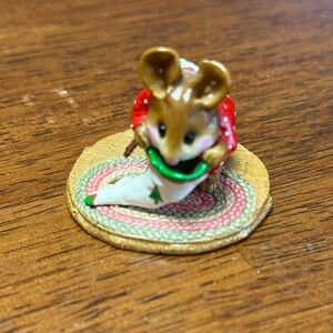 Wee Forest Folk Chris-Mouse Stocking